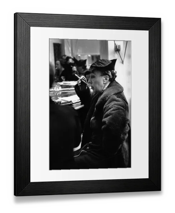 Framed Print : Woman Smoking Framed Print : Woman Smoking