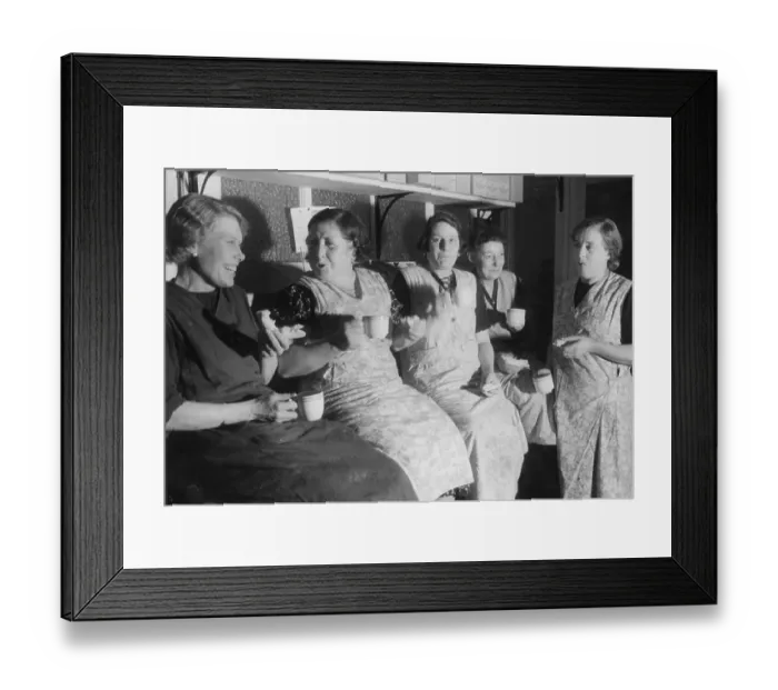 Framed Print : Tea For Char Ladies Framed Print : Tea For Char Ladies