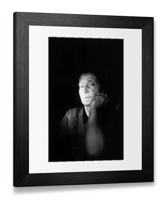 Framed Print : Char Lady. A dramatically lit portrait of a char lady Framed Print : Char Lady. A dramatically lit portrait of a char lady