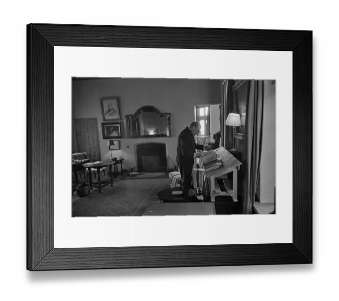 Framed Print : Churchill At Chartwell Framed Print : Churchill At Chartwell