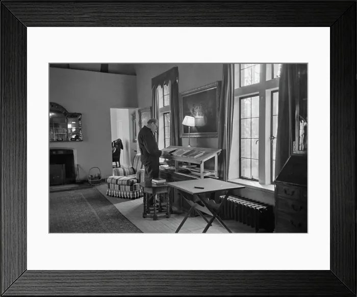 Framed Print : Churchill At Chartwell