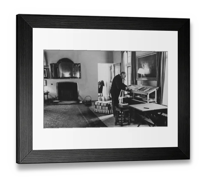Framed Print : Churchill At Work Framed Print : Churchill At Work