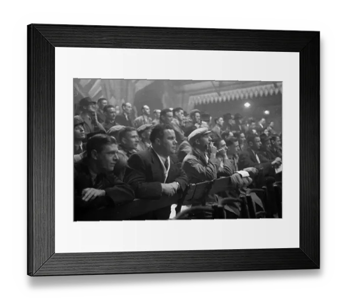 Framed Print : Wrestling Crowd