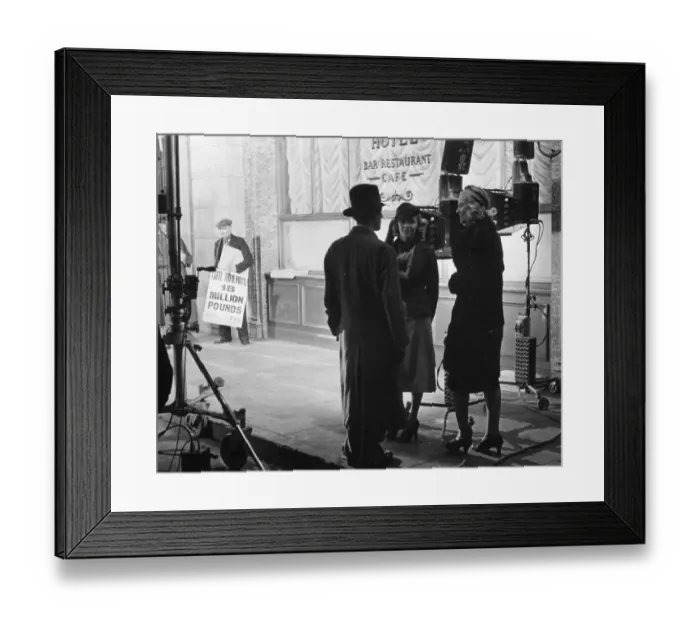 Framed Print : Film Extras Framed Print : Film Extras