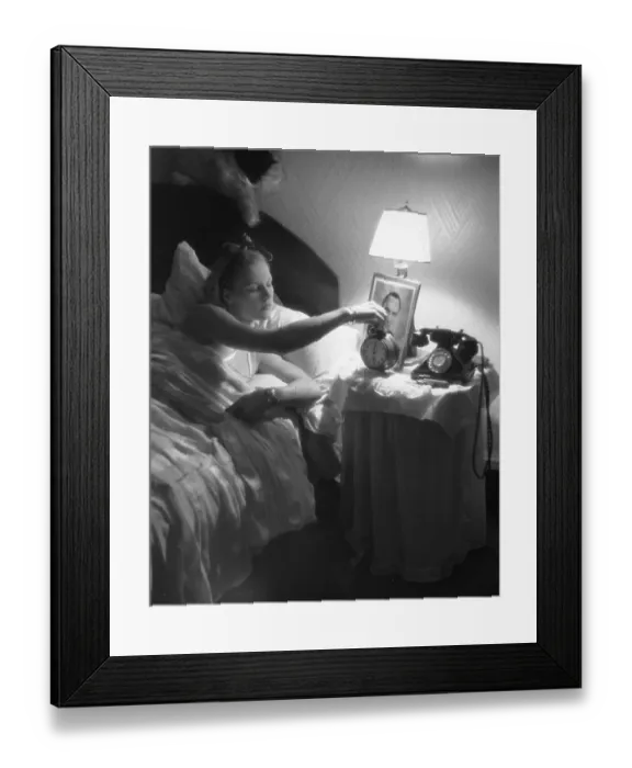 Framed Print : Setting Her Alarm Framed Print : Setting Her Alarm