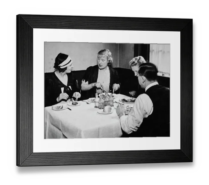 Framed Print : Staff Lunch At The Crooked Billet Framed Print : Staff Lunch At The Crooked Billet