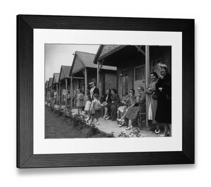 Framed Print : Butlins Families Framed Print : Butlins Families