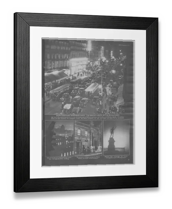 Framed Print : Paris By Night