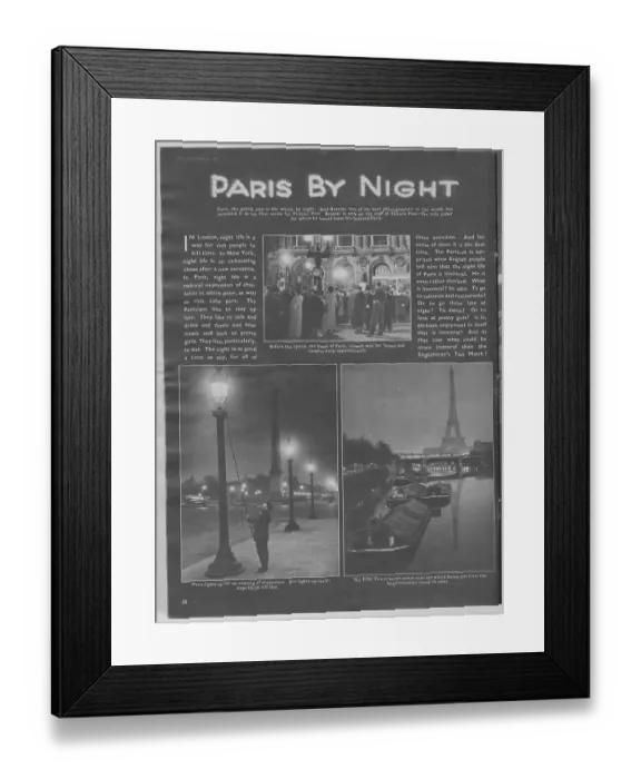 Framed Print : Paris By Night Framed Print : Paris By Night