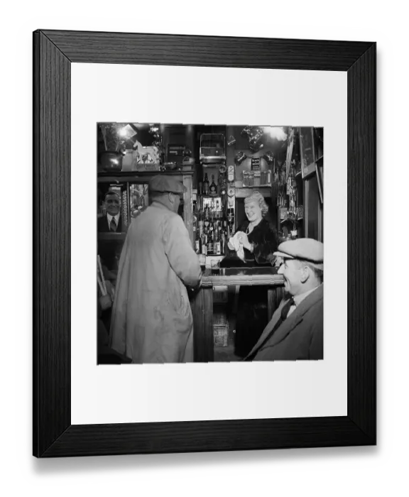 Framed Print : A Barmaid At Work Framed Print : A Barmaid At Work