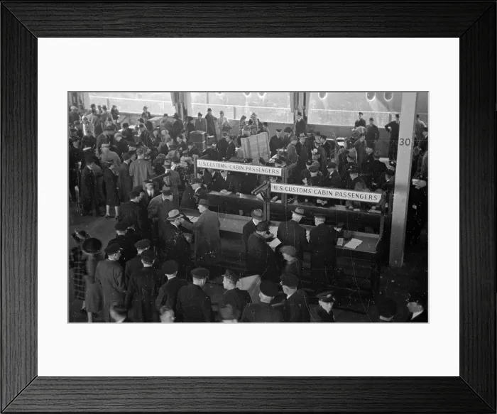Framed Print : New York Customs Framed Print : New York Customs