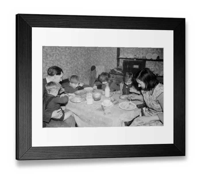Framed Print : Family Meal Time Framed Print : Family Meal Time