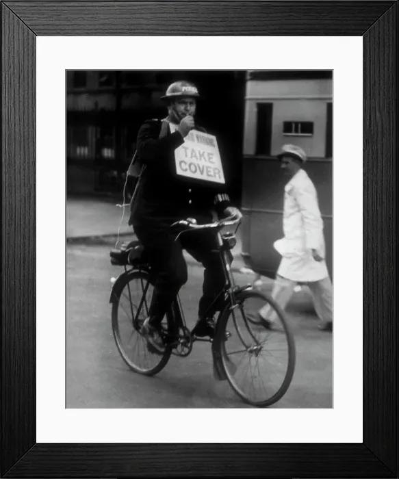 Framed Print : Air Raid Warning