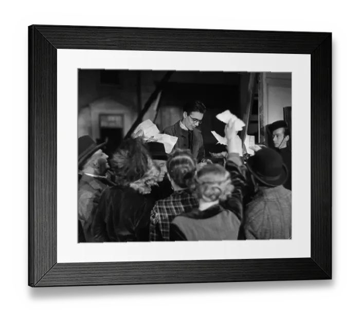 Framed Print : Film Extras Framed Print : Film Extras