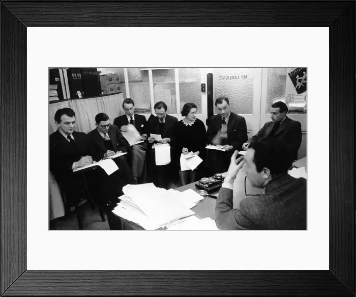 Framed Print : Editorial Conference Framed Print : Editorial Conference