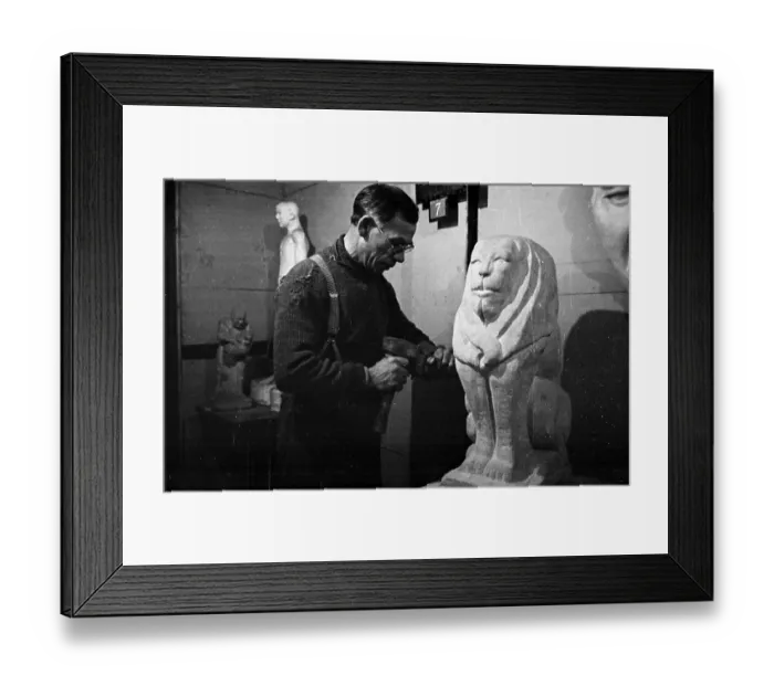 Framed Print : Sculpture Admirer Framed Print : Sculpture Admirer