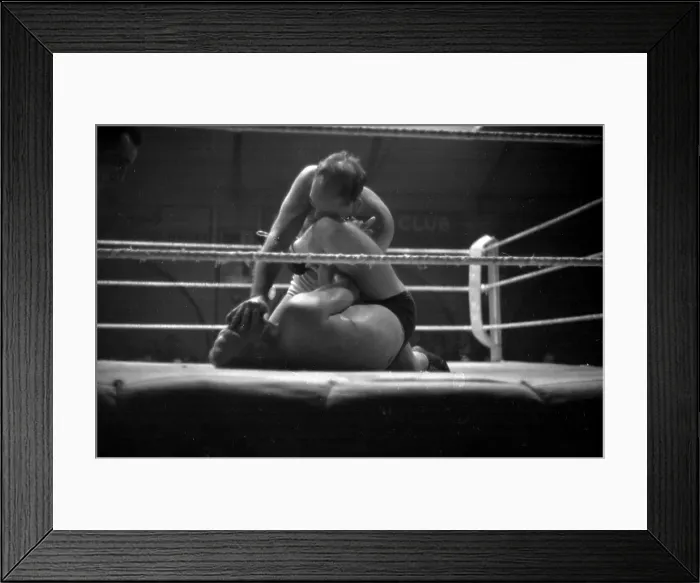 Framed Print : Wrestlers In Action Framed Print : Wrestlers In Action