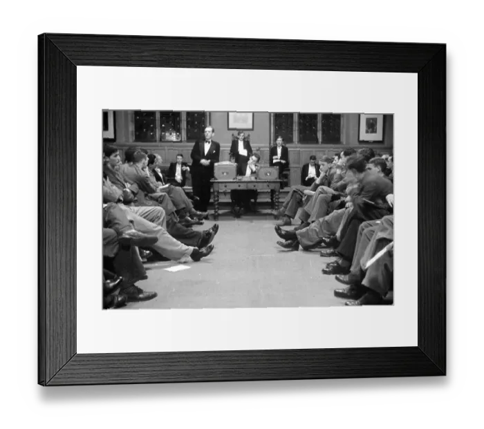 Framed Print : Oxford Union Debate