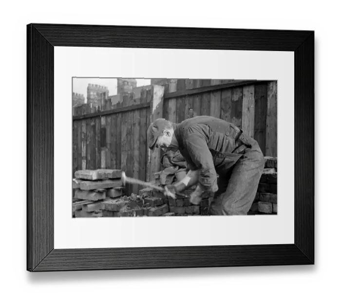 Framed Print : Brick Breaking Framed Print : Brick Breaking