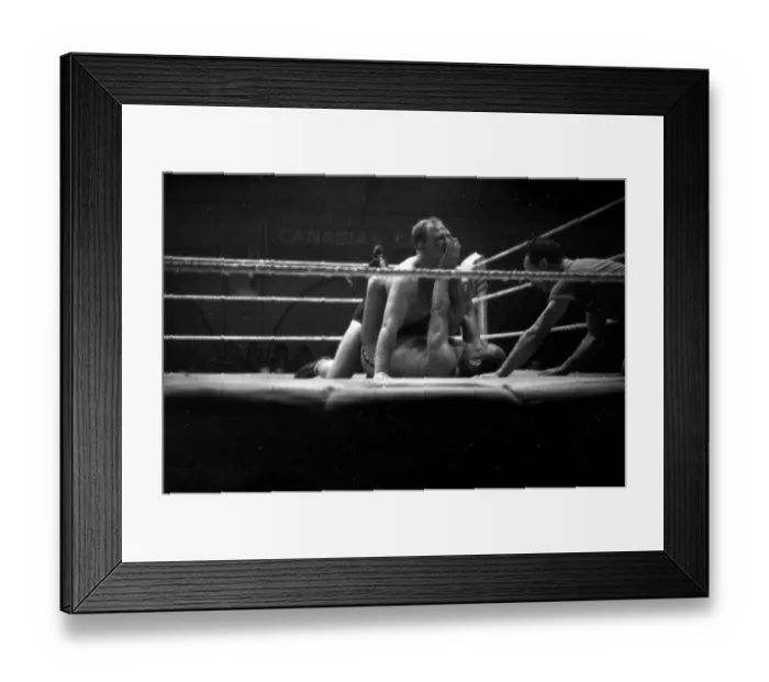Framed Print : Wrestlers Fighting