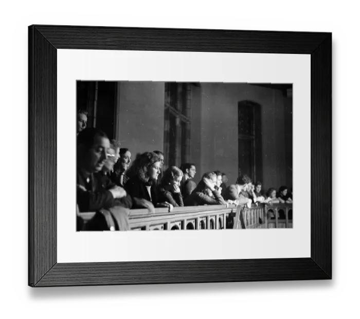 Framed Print : Debate Spectators