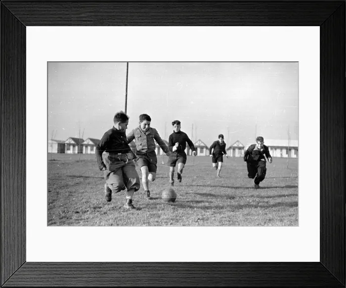 Framed Print : Playing Football Framed Print : Playing Football