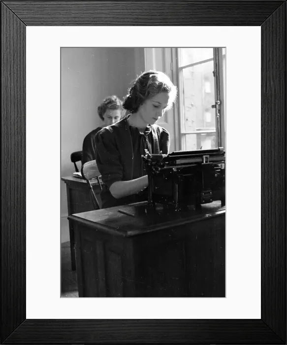 Framed Print : Secretarial Class Framed Print : Secretarial Class