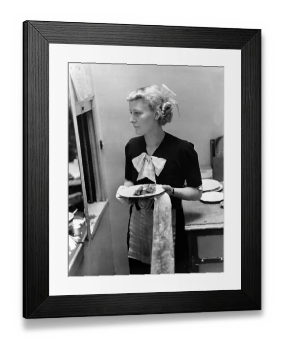 Framed Print : Waitress Watching Framed Print : Waitress Watching