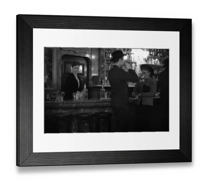 Framed Print : Cheers. 26th November 1938: A man and woman drinking at the bar of an English pub Framed Print : Cheers. 26th November 1938: A man and woman drinking at the bar of an English pub