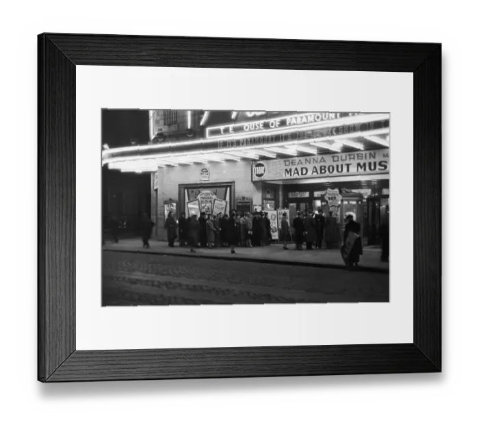 Framed Print : Cinema Queue Framed Print : Cinema Queue