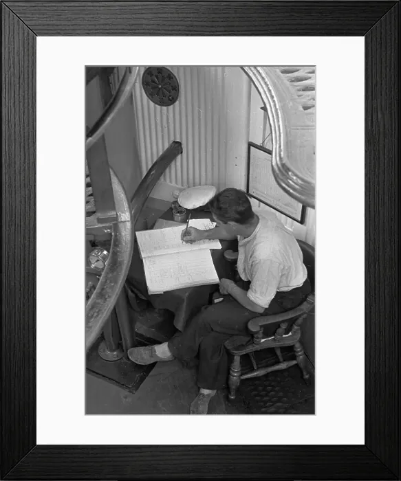 Framed Print : Lighthouse Log Framed Print : Lighthouse Log