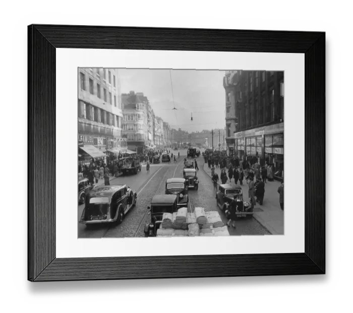 Framed Print : Manchester Market Street Framed Print : Manchester Market Street