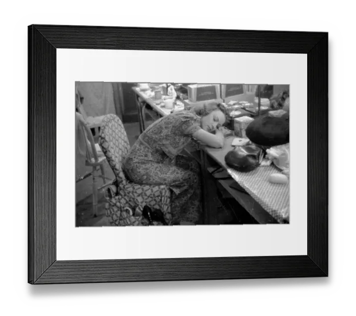 Framed Print : Backstage Nap Framed Print : Backstage Nap