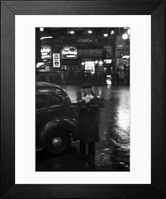 Framed Print : Flower Seller