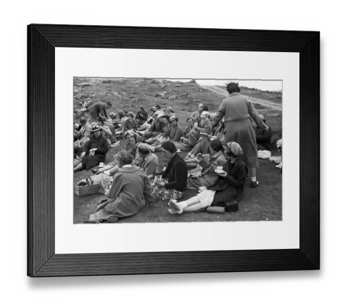 Framed Print : Picnic At Land's End Framed Print : Picnic At Land's End
