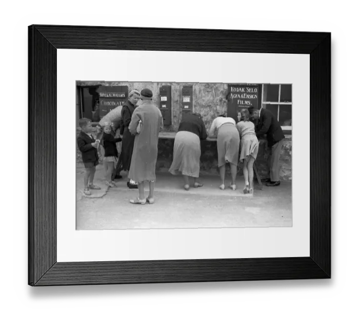 Framed Print : Writing Postcards Framed Print : Writing Postcards