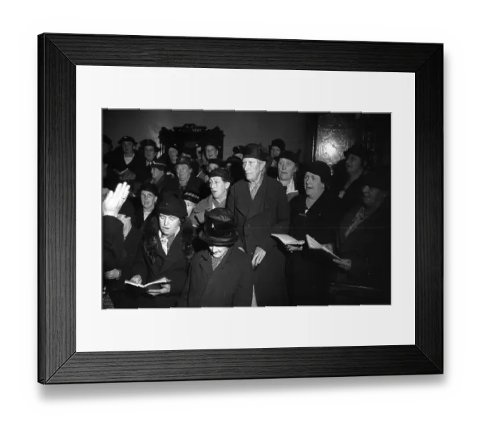 Framed Print : Singing Old Ladies Framed Print : Singing Old Ladies