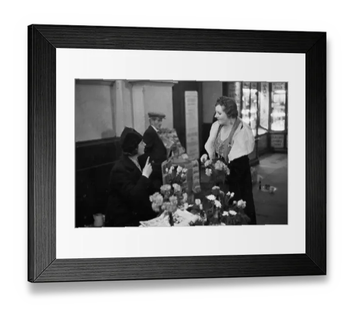 Framed Print : Piccadilly Flowers Framed Print : Piccadilly Flowers