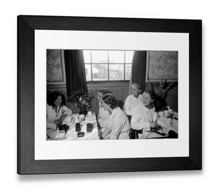 Framed Print : Tea In The Club Room