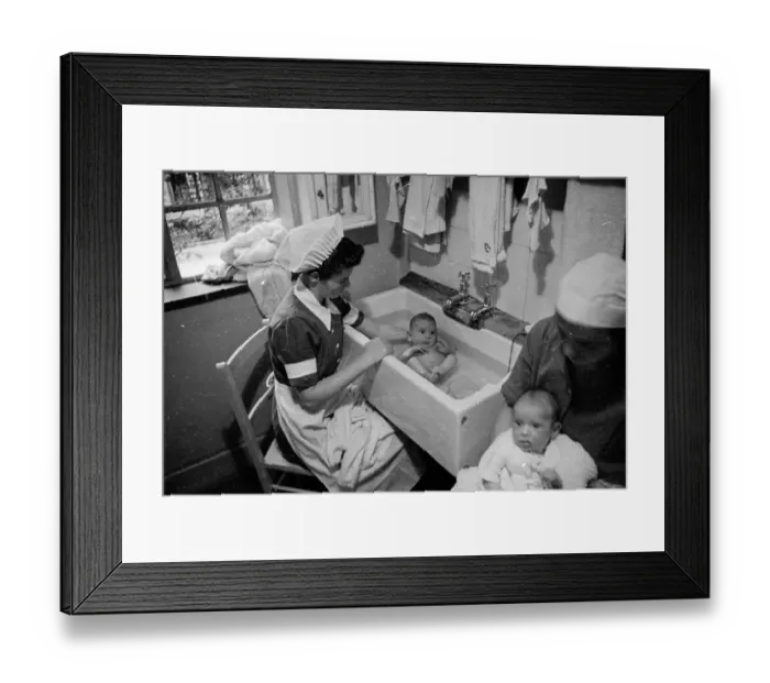 Framed Print : Bathing In Sink