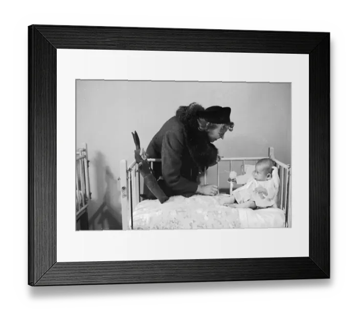 Framed Print : Visiting Baby Framed Print : Visiting Baby