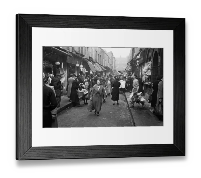Framed Print : Whitechapel Shopping Framed Print : Whitechapel Shopping
