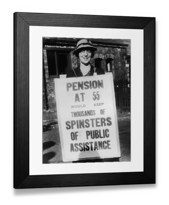 Framed Print : Pensions For Spinsters Framed Print : Pensions For Spinsters