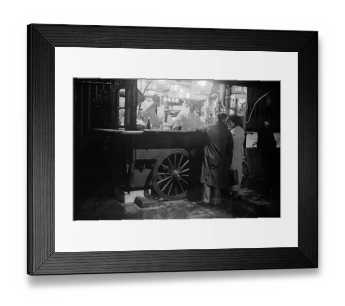 Framed Print : Food Stand