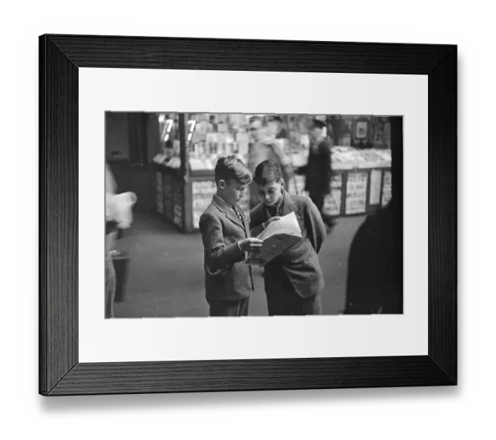 Framed Print : Reading Schoolboys Framed Print : Reading Schoolboys