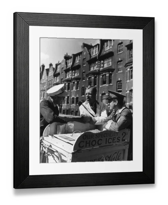 Framed Print : Icecream Men Framed Print : Icecream Men