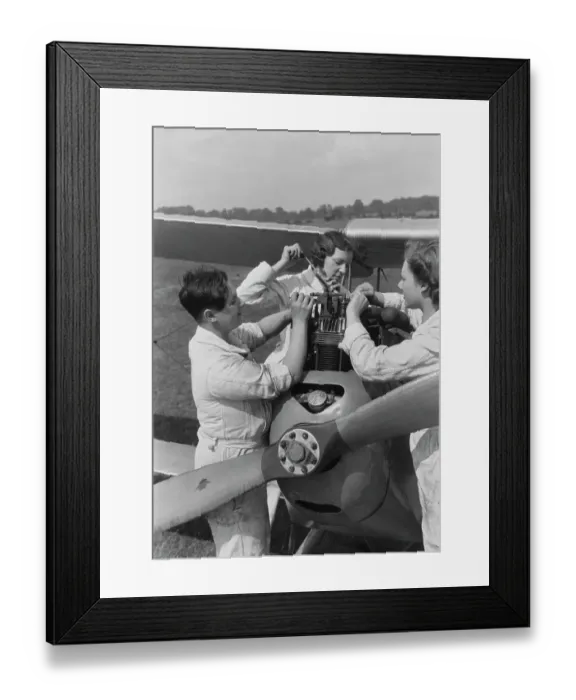Framed Print : Women Pilots In Training Framed Print : Women Pilots In Training