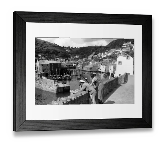 Framed Print : Cornish Village Framed Print : Cornish Village