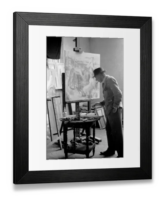 Framed Print : Painter At Easel Framed Print : Painter At Easel
