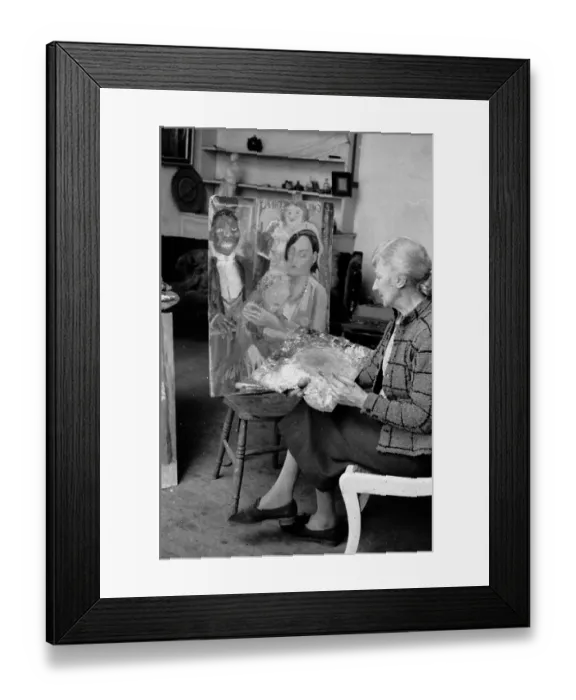 Framed Print : Woman Painting Framed Print : Woman Painting